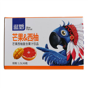 雅点蓝鹦芒果西柚复合果汁饮品