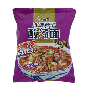 康师傅大食袋 油泼辣子酸汤面（清真）