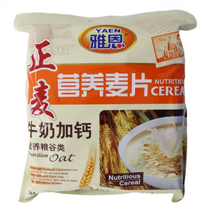 雅恩牛奶加钙营养麦片