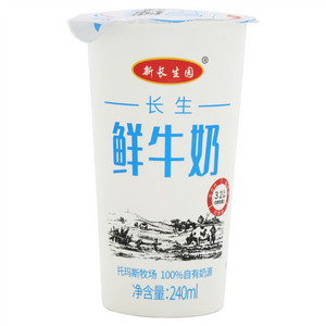 新长生园全脂巴氏杀菌乳