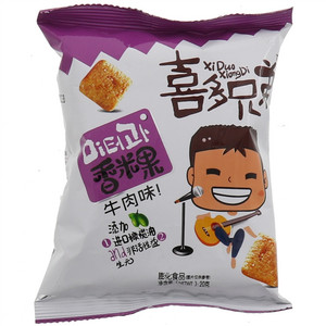 喜多兄弟牛肉味-香米果膨化食品