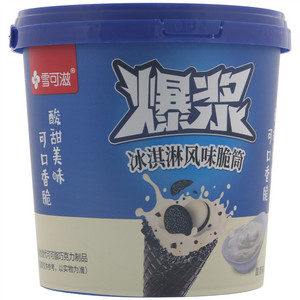 雪可滋爆浆冰淇淋风味脆筒（酸奶味）