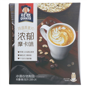 桂格特调燕麦片浓郁摩卡味28克*14包*18盒