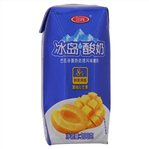 三元冰岛式黄桃+芒果酸奶