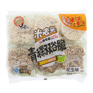米老头青稞双谷脆花生味米饼+麦饼