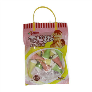红麦谷雪糕杯夹心棉花糖草莓味