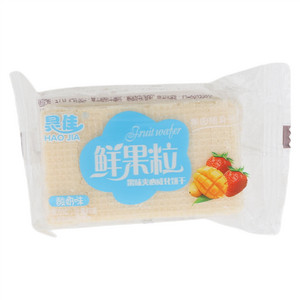 昊佳酸奶味鲜果粒果味夹心威化饼干