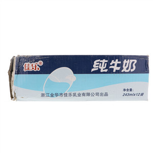佳乐纯牛奶243mlx12袋