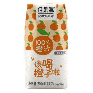 佳果源100%橙汁200ml