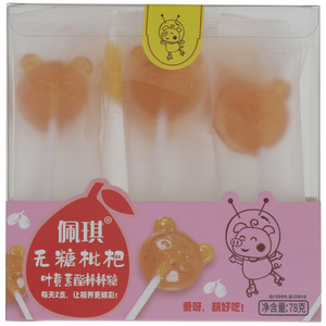 佩琪无糖枇杷叶黄素酯棒棒糖