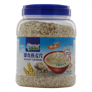 家家麦1kg原味即食燕麦片