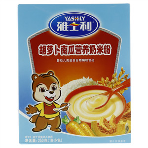 雅士利胡萝卜南瓜营养奶米粉