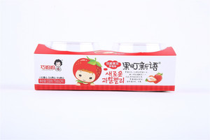 巧妈妈果町新语优酪果冻（草莓味）150g
