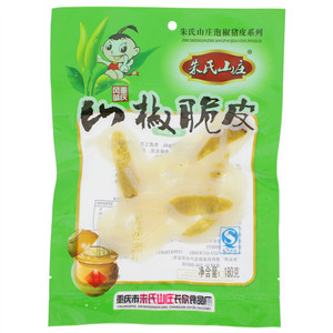 朱氏山庄   朱氏山庄泡椒猪皮系列  山椒脆皮