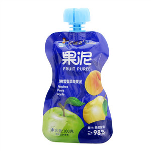 爱妈海黄桃雪梨苹果果汁泥