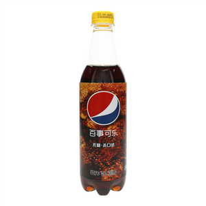 500mL百事可乐无糖生可乐汽水PET