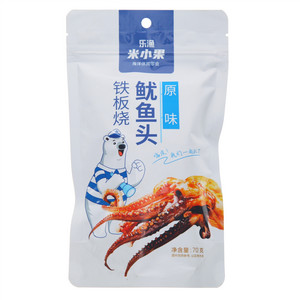 乐渔米小果原味铁板烧鱿鱼头