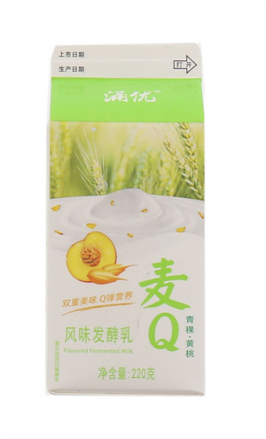 涌优麦Q青稞黄桃风味发酵乳220克