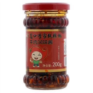 李琨道口李家耗辣椒牛肉风味酱
