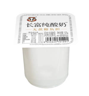 长富纯酸奶风味发酵乳