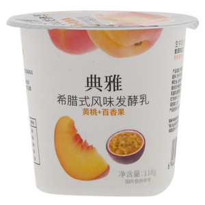 inm典雅黄桃+百香果希腊式风味发酵乳