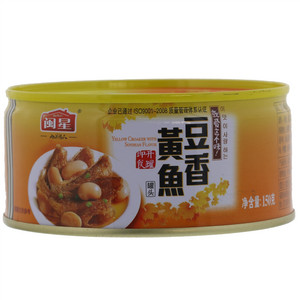 闽星豆香黄鱼罐头