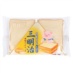 贝佳顿三明治肉松夹心吐司面包