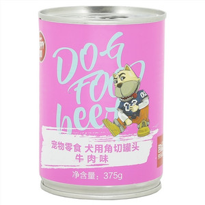 WANPY HAPPY100宠物零食犬用角切罐头 牛肉味