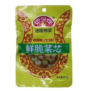 灵芝牌鲜脆菜芯涪陵榨菜
