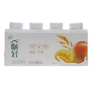伊利畅轻燕麦+芒果风味发酵乳