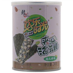 韩本山欢乐时光南瓜籽味夹心海苔脆