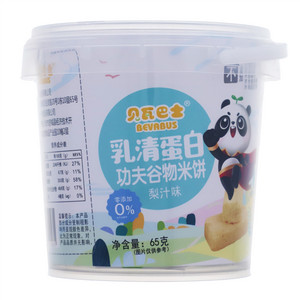 贝瓦巴士梨汁味乳清蛋白功夫谷物米饼