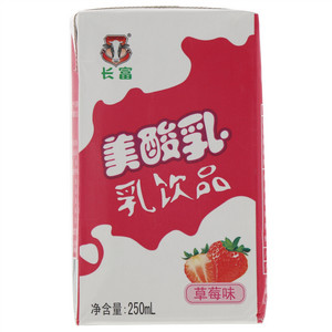 长富美酸乳草莓味乳饮品