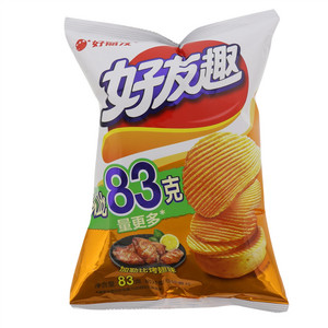 好丽友好友趣加勒比烤翅味切片型马铃薯片
