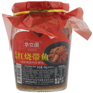 华立园香辣味红烧带鱼罐头
