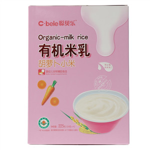 聪贝乐胡萝卜小米有机米乳