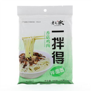 老庞家香菇鸡肉拌面酱160克