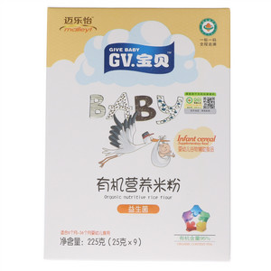 GV宝贝益生菌有机营养米粉