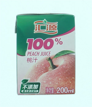 100% 桃汁 200毫升