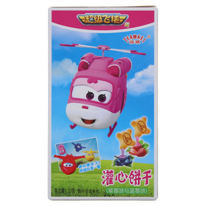 添祺草莓味与蓝莓味灌心饼干