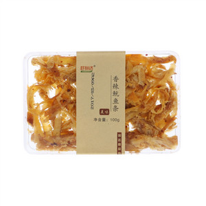 好利达香辣鱿鱼条100g