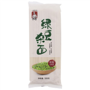 手打绿豆杂面