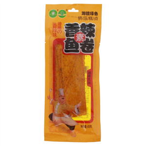 湖楠绿色香辣素鱼卷