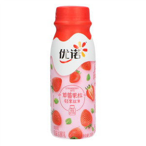 优诺草莓果粒风味发酵乳