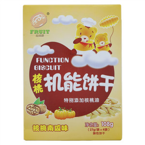 福禄纳核桃南瓜味核桃机能饼干