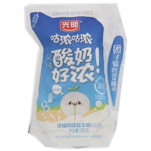 光明轻巧包风味酸牛奶（原味）180g