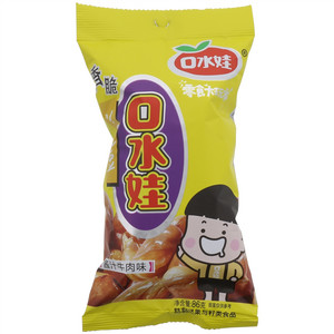 口水娃香脆兰花豆酱汁牛肉味86克
