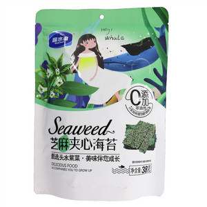 深水湾O添加非油炸芝麻夹心海苔