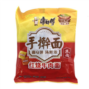 康师傅红烧牛肉手擀面