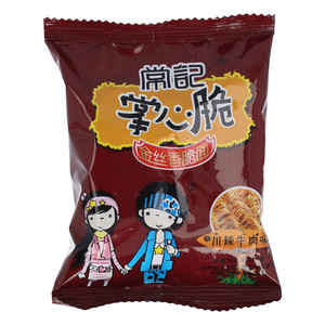 常记掌心脆川辣牛肉味金丝香脆面